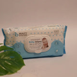 مناديل اطفال غير معطرة 100 منديل من بيوتي سيستم
