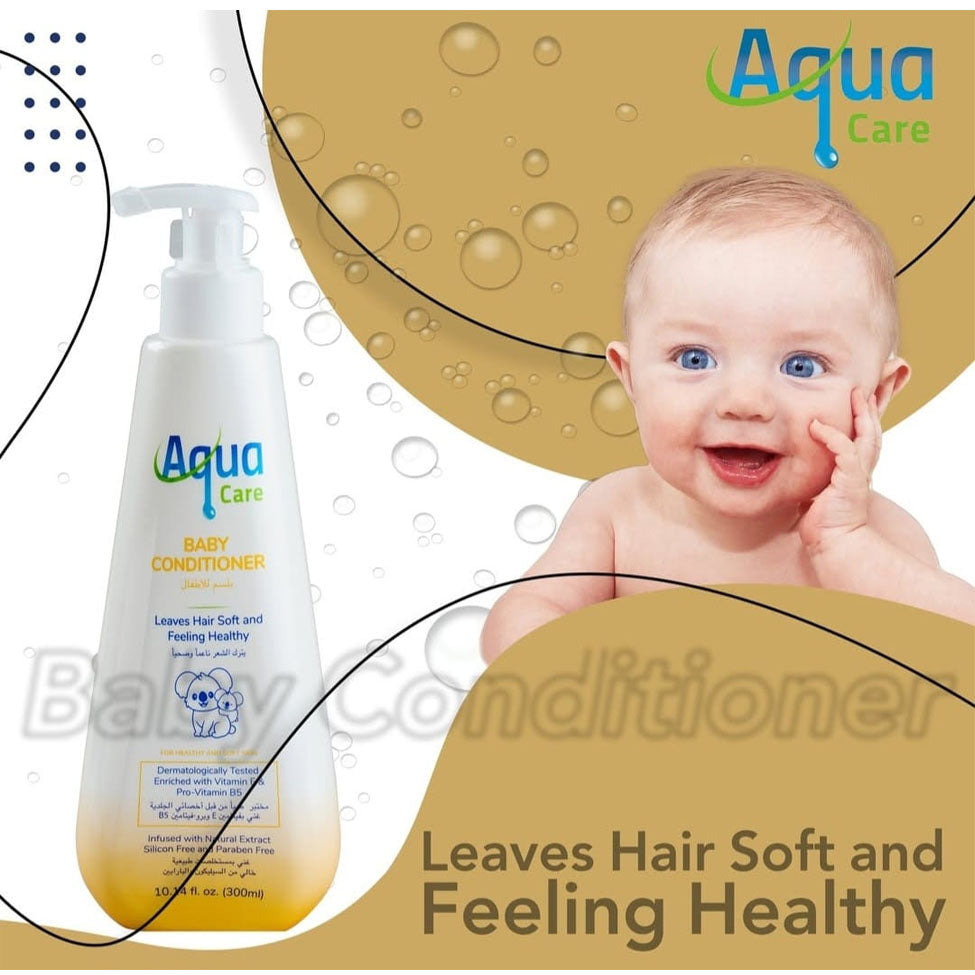 اكوا كير بلسم الأطفال يترك الشعر ناعماً وصحياً 300 مل | صيدلية.كوم.