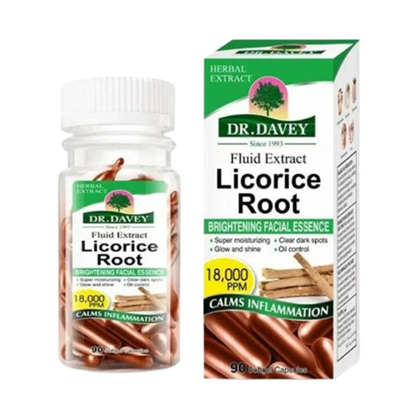 دكتور ديفي كبسولات لتفتيح وتصفية البشرة بخلاصة العرق سوس