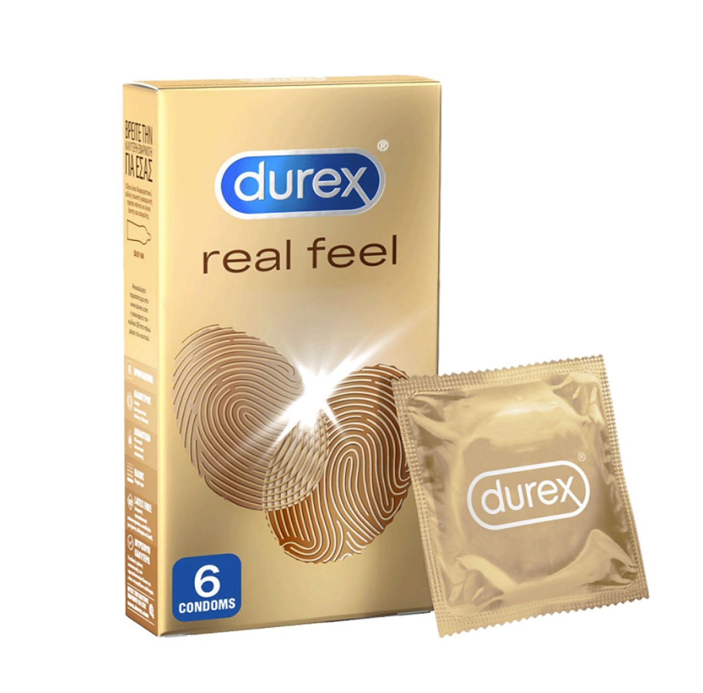 ديوركس عازل طبي احساس طبيعي 6 قطع.