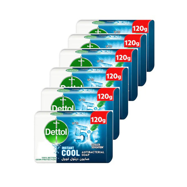 ديتول صابون قالب كول 120جم × 6 | صيدلية.كوم.