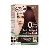 Color & Soin 5M Chestnut Mahogany Ammonia-Free Hair Dye Kit 135 ml
