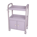 ترولي صالون بابين ودرج علوي رمادي | صيدلية.كوم.