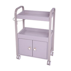 ترولي صالون بابين ودرج علوي رمادي | صيدلية.كوم.