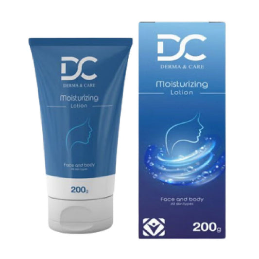 لوشن مرطب للوجه والجسم لجميع أنواع البشرة من ديرما اند كير |  صيدلية.كوم.