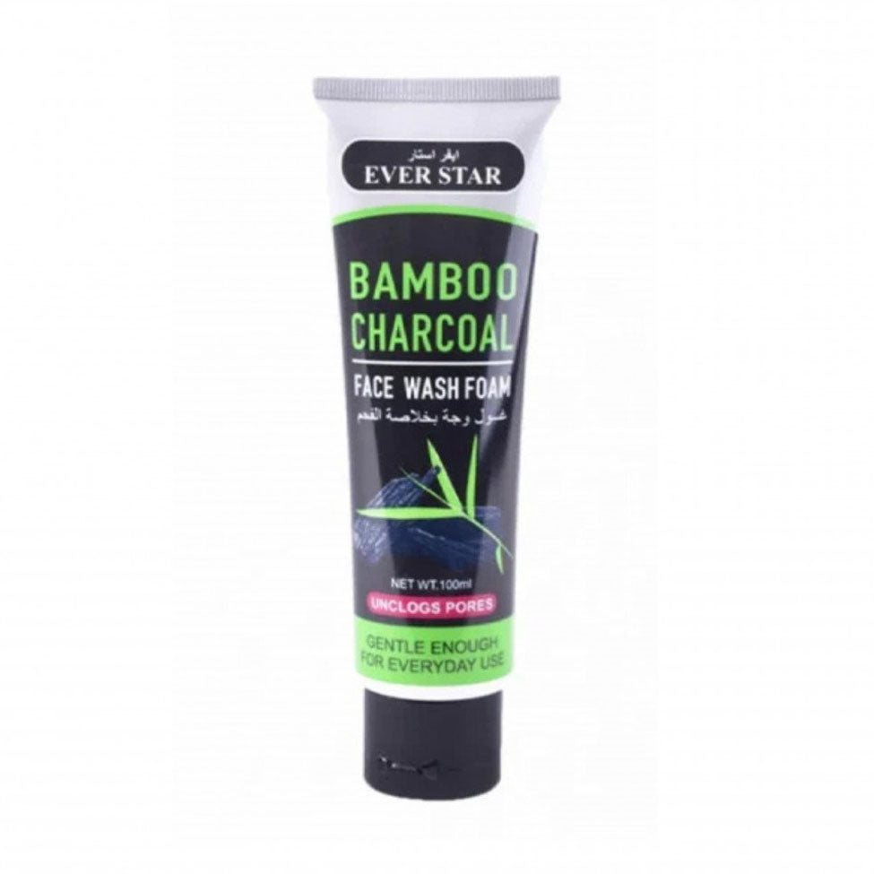 إيفر ستار رغوة غسول الوجه بخلاصة الفحم والخيرزان أبيض