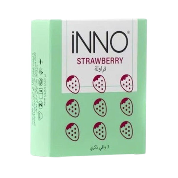 إينو واقيات ذكرية بنكهة الفراولة