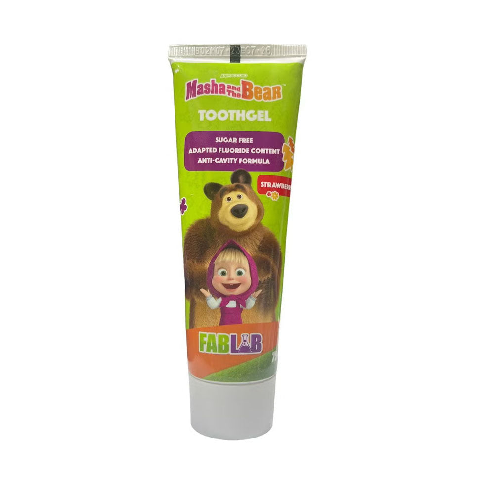جل أسنان للأطفال بنكهة الفراولة شخصيات كرتونية متعددة 75 مل من نيكلودين |  صيدلية.كوم.