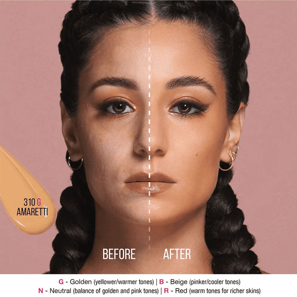 كريم أساس لإخفاء عيوب البشرة رقم 310 جي اماريتي من هدى بيوتي 35 مل | صيدلية.كوم.