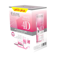 ايفلين مجموعه العنايه بالبشره وايت برستيج الجمال النقي غسول 50 مل +سيروم 18 مل + كريم 50 مل | صيدلية.كوم.