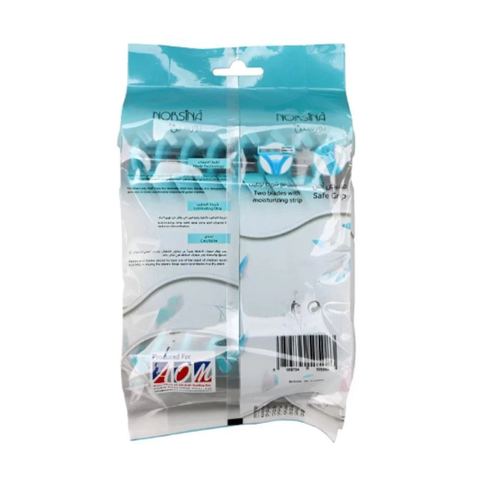 Norsina Women's Shaving Razors Lady Soft Ultra Smooth Blue 14+2 Blades