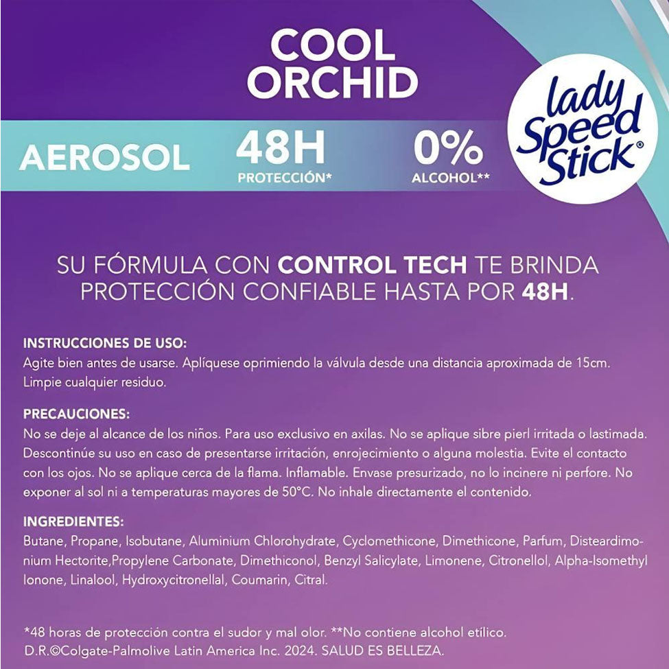 مزيل عرق بخاخ كول اوركيد 150 مل من ليدي سبيد ستيك |  صيدلية.كوم.