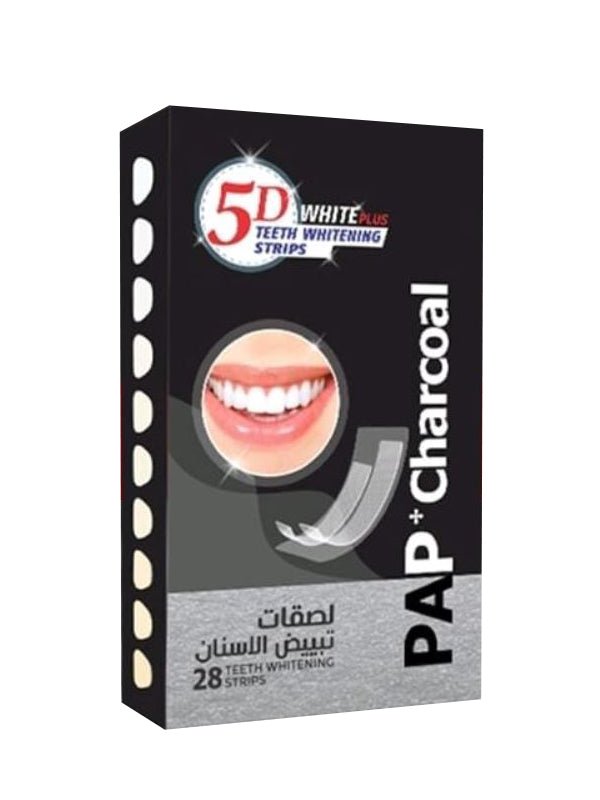 فايف دي وايت بلس لصقات تبيض الاسنان بالفحم 28 لصقة - Sidalih.com || صيدلية.كوم