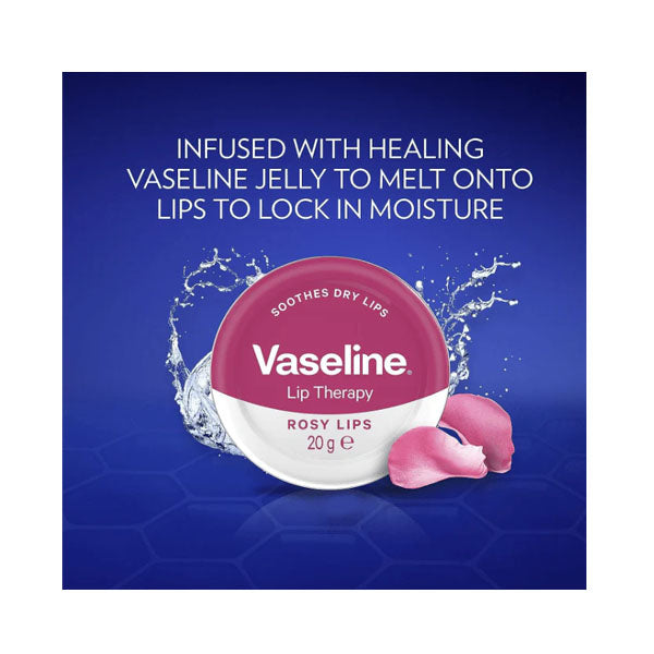 فازلين لعلاج الشفاة بالورد وزيت اللوز