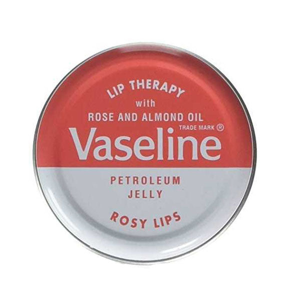 فازلين لعلاج الشفاة بالورد وزيت اللوز