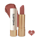 Hearts Lipstick Creamy Natural Look 06