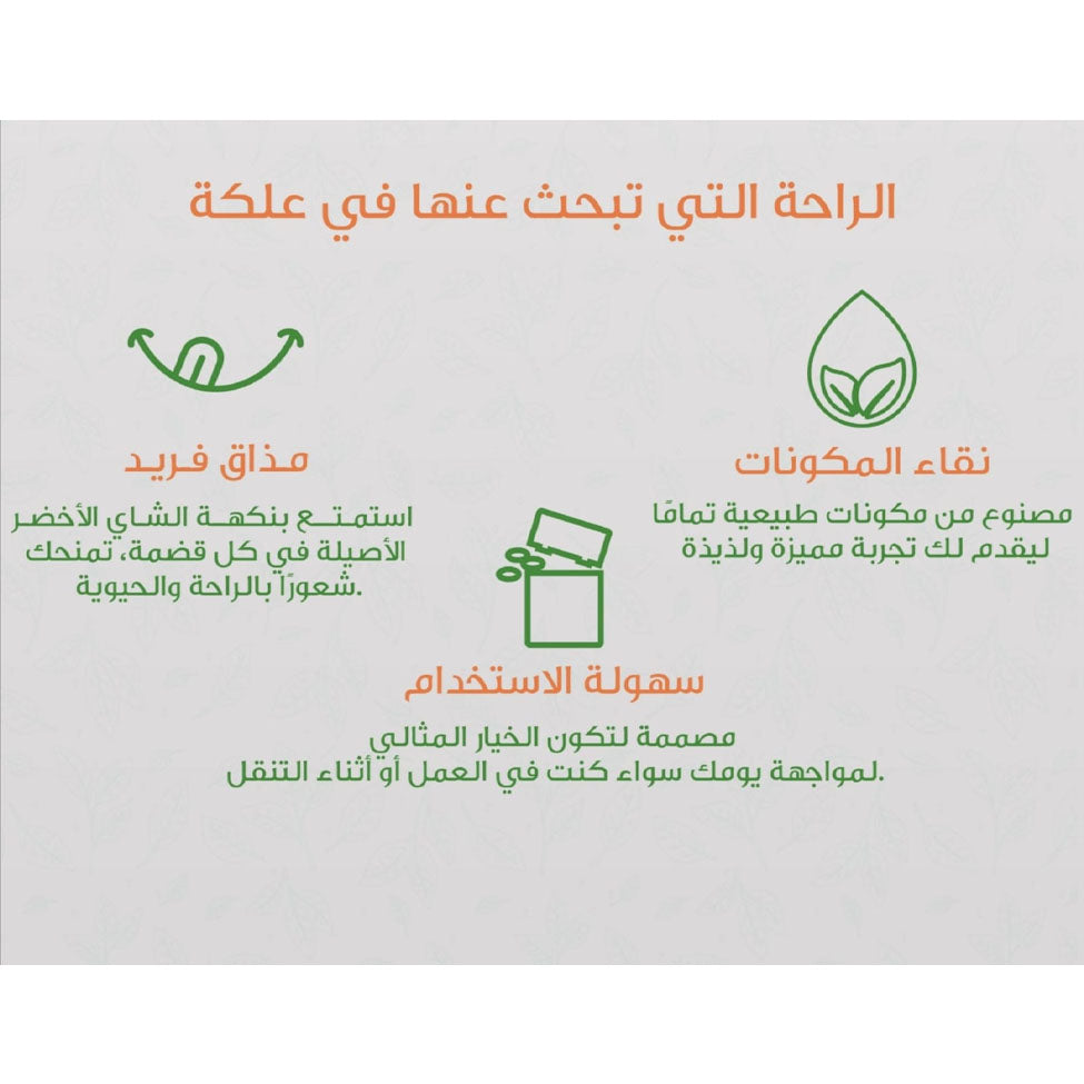 علكة برنر بخلاصة الشاي الاخضر بطعم النعناع | صيدلية.كوم.