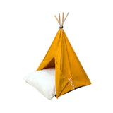 فيلاين قو كب كيك سرير شكل خيمة للقطط والكلاب لون اصفر | صيدلية.كوم.