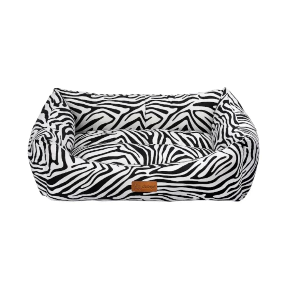 فيلاين قو ماكارون سرير مستطيل للقطط والكلاب لون أبيض وأسود | صيدلية.كوم.