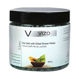 فيزو كلافو ملح البحر مع بتلات الازهار المجففة مع البابايا والشاي الأخضر 500 جم.