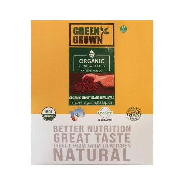 غرين غراون فاصوليا الكلية الحمراء العضوية