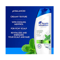 هيد اند شولدرز شامبو ضد القشرة منعش بالنعناع الطبيعي