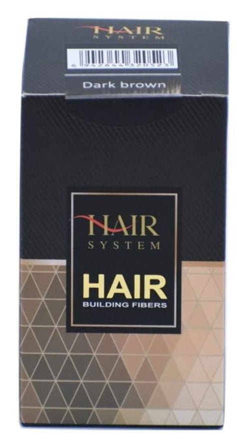 هير سيستم بودرة بناء الشعر - بني غامق 22جم.