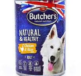 بوتشرز طعام مهروس دجاج وأرز للكلاب البالغة 390غ | صيدلية.كوم.