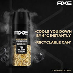 Axe Gold Temptation Men's Deodorant Spray 215 ml