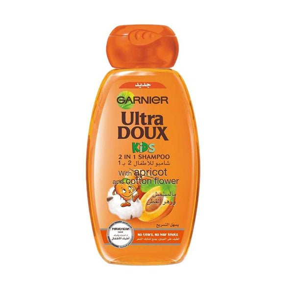 جارنييه الترا دوكس شامبو شعر أطفال بالمشمش وزهر القطن