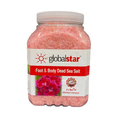 جلوبال ستار املاح البحر الميت للجسم بالورد