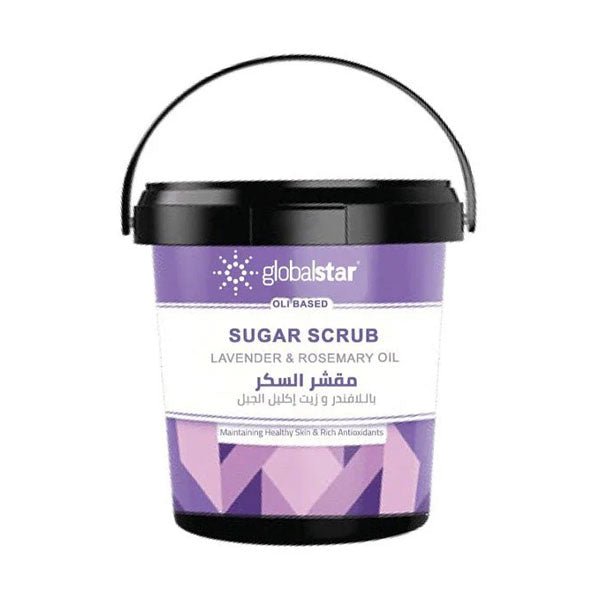 جلوبال ستار مقشر السكر الزيتي باللافندر وزيت إكليل الجبل