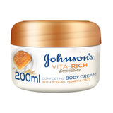 جونسون كريم للجسم مع خلاصه اللبن والعسل والشوفان