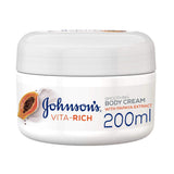جونسون كريم مرطب للجسم فيتا ريتش مع خلاصة البابايا