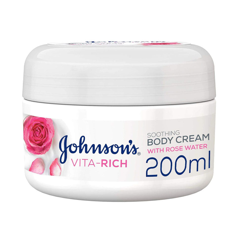 جونسون كريم مرطب للجسم فيتا ريتش مع ماء الورد