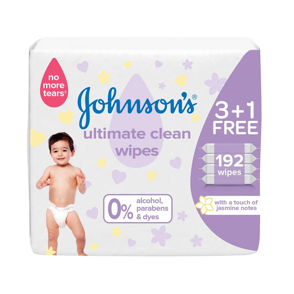 جونسون مناديل أطفال للنظافة الفائقة