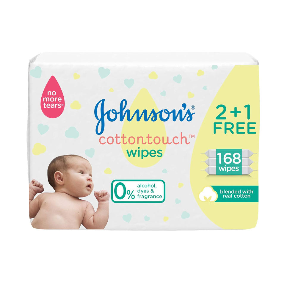 جونسون مناديل أطفال ملمس القطن