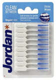 جوردان - أعواد التنظيف بين الأسنان حجم طبيعي- 20 قطعة.