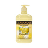 جي كازانوفا صابون سائل للجسم واليدين بالليمون 500 مل.