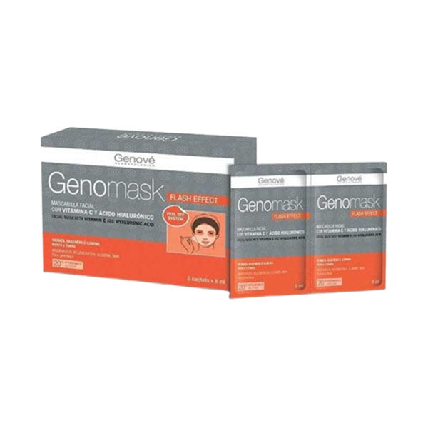 ماسكات طبيعيه للوجه جينوفي ماسك مع فيتامين سي البشرة 6 أكياس