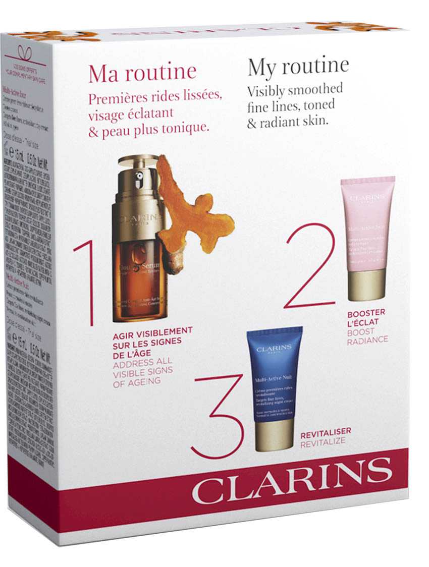 طقم كلارينس دوبل سيروم + كريم نهاري + ليلي