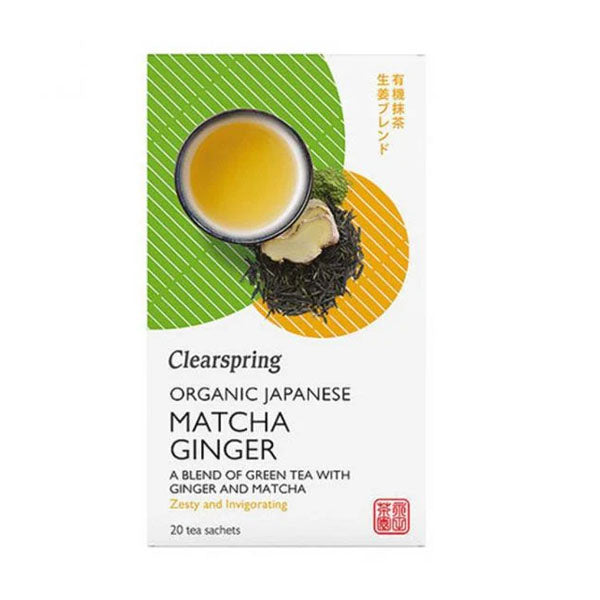 كلير اسبرنج شاي الماتشا مع الزنجبيل العضوي