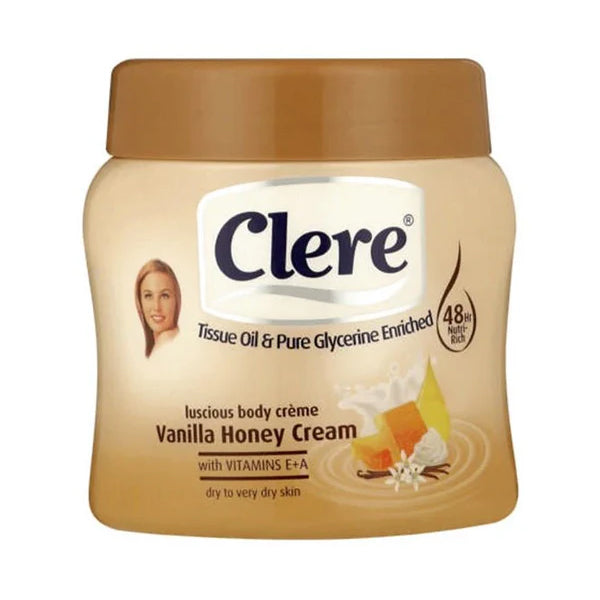 كلير كريم للجسم بخلاصة الفانيلا مع العسل