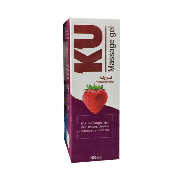KU جل مساج بنكهة الفراولة