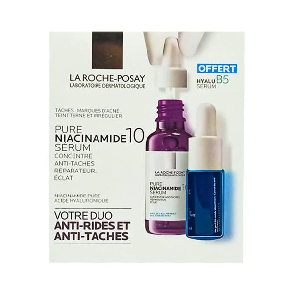 سيروم البقع الداكنة والهيالورنيك لاروش بوزيه بيور نياسيناميد