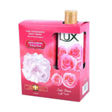 لوكس سائل استحمام لمسة ناعمة مع ليفة