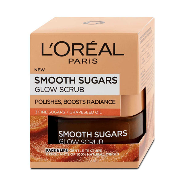 لوريال مقشر ناعم بالسكر بزيت بذور العنب