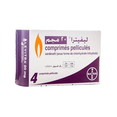 ليفترا 20 مجم عدد 4 أقراص.