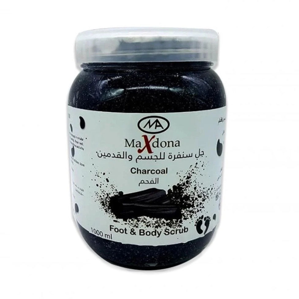 ماكسدونا جل سنفرة الجسم والقدم بالفحم