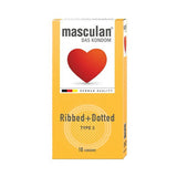 ماسكولان واقي ذكري نقط وخطوط بارزة